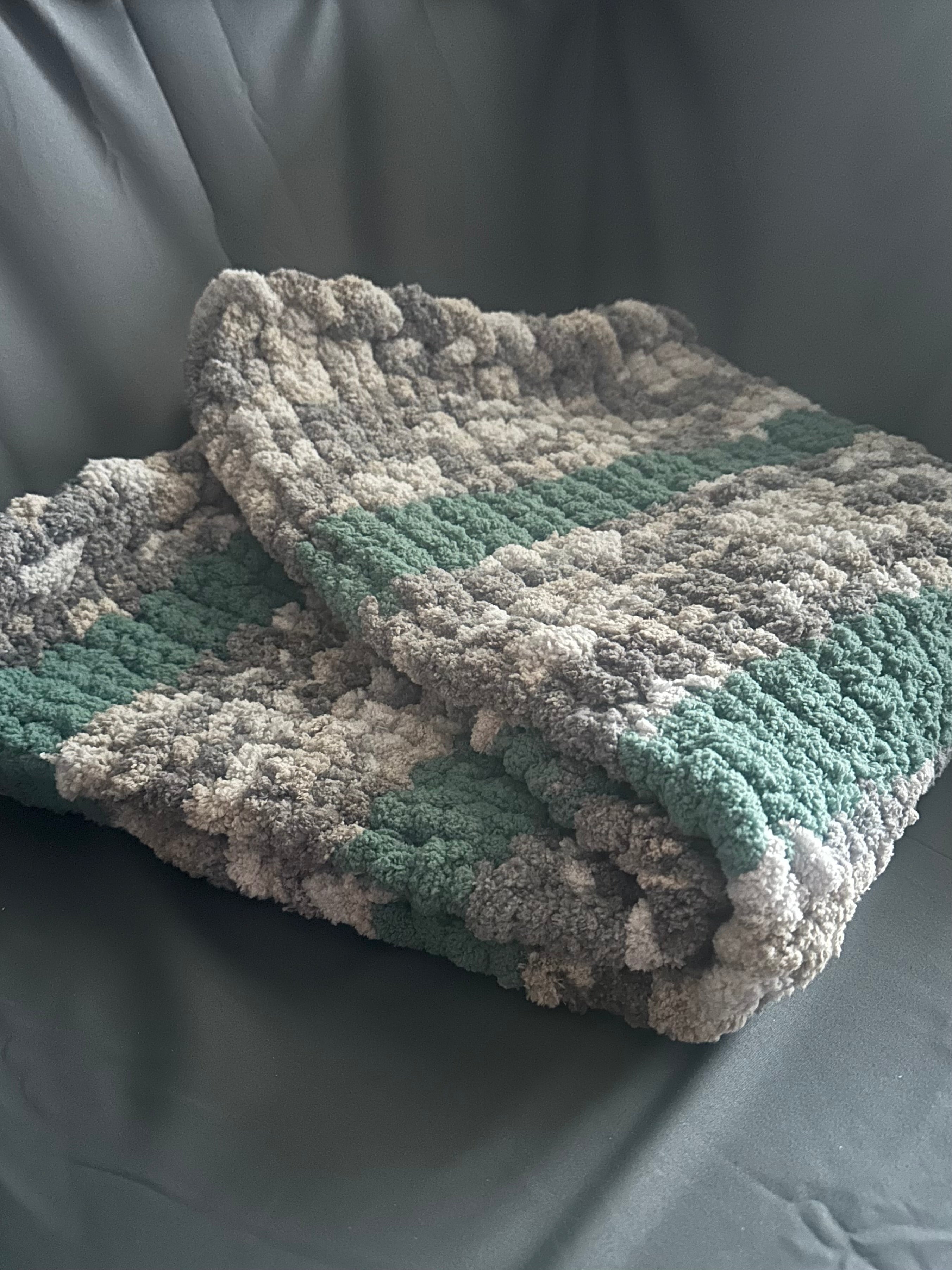 Rainy Day Striped Baby Blanket
