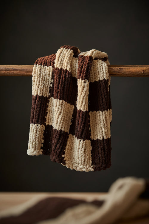 Coffee & Cream Baby Blanket